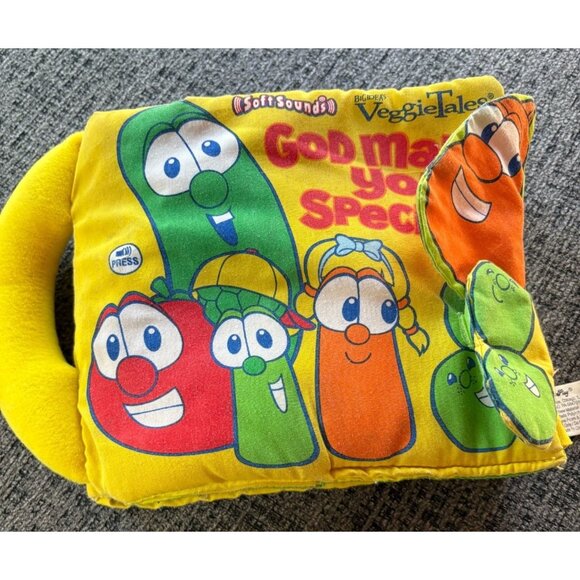VeggieTales Soft Sounds Fabric Book God Made You Special - Picture 1 of 8